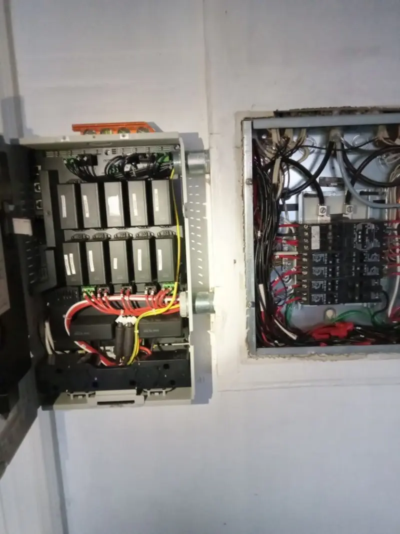 Electrical panel upgrade completed for Security Camera Wiring in Lenoir City